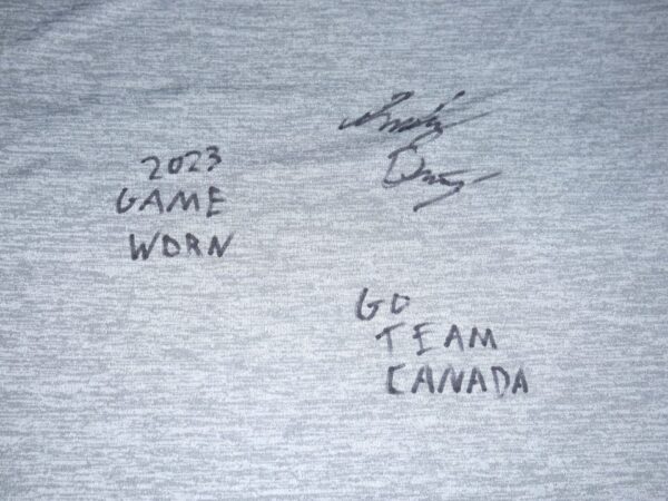Indigo Diaz 2023 Game Worn & Signed Team Canada World Baseball Classic Under Armour XL Shirt
