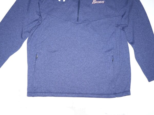 Indigo Diaz Team Issued Official Atlanta Braves Under Armour ColdGear 1:2 Zip XXL Pullover