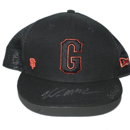 Kade McClure 2023 Spring Training Worn & Signed Official San Francisco Giants New Era 59FIFTY Hat
