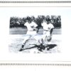 Phil Rizzuto and Tony Kubek New York Yankees Autographed Framed 8 x 10 Photo