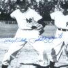 Phil Rizzuto and Tony Kubek New York Yankees Autographed Framed 8 x 10 Photo
