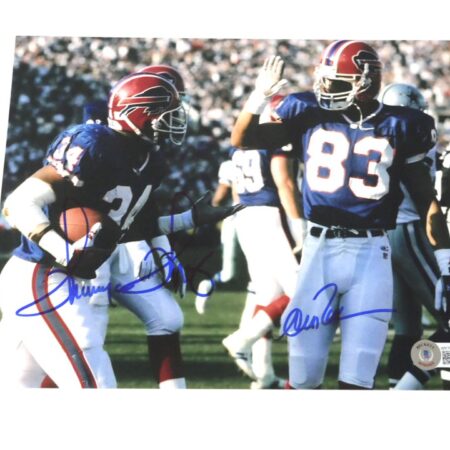 Andre Reed & Thurman Thomas Signed Buffalo Bills 8 x 10 Photo