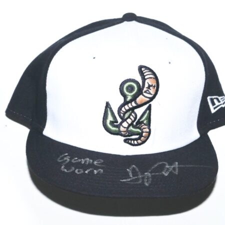 Arden Pabst Game Worn & Signed Official Gwinnett Stripers Alternate New Era 59FIFTY Fitted Hat