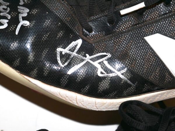 Arden Pabst Mississippi Braves Game Worn & Signed Black & White New Balance Baseball Cleats