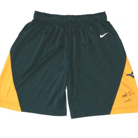 Billy Burns Practice Worn & Signed Official Oakland Athletics Nike Dri-Fit Shorts