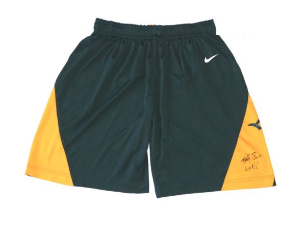 Billy Burns Practice Worn & Signed Official Oakland Athletics Nike Dri-Fit Shorts