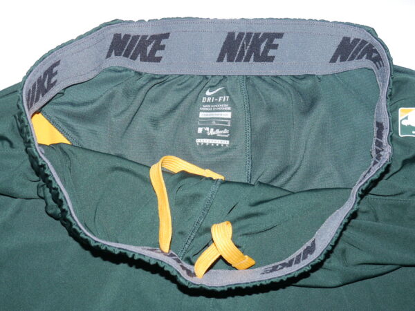 Billy Burns Practice Worn & Signed Official Oakland Athletics Nike Dri-Fit Shorts