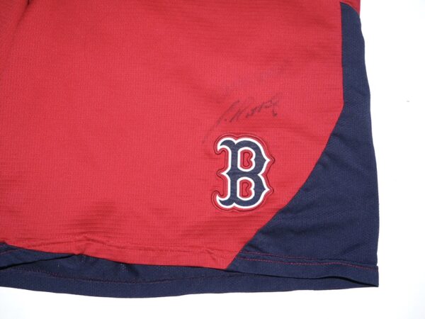 Josh Rutledge Player Issued & Signed Official Boston Red Sox 32 RUT Nike Dri-Fit XL Shorts