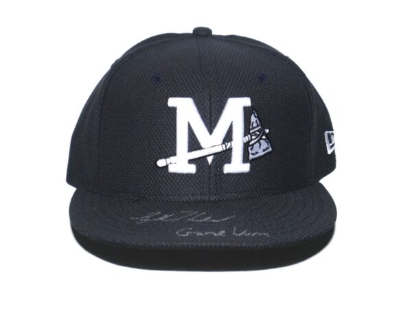 Luke Waddell 2023 Game Worn & Signed Official Mississippi Braves New Era 59FIFTY Hat