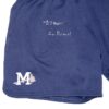 Luke Waddell 2023 Practice Worn & Signed Official Mississippi Braves EvoShield Medium Shorts