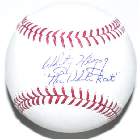 Whitey Herzog St Louis Cardinals Signed and Inscribed The White Rat OML Baseball