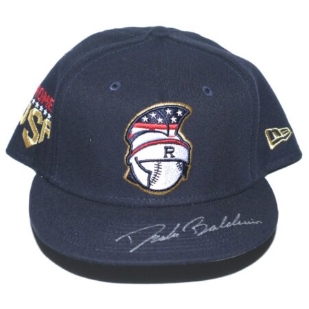Drake Baldwin 2023 Game Worn & Signed Official Rome Braves July 4th Independence Day New Era 59FIFTY Hat