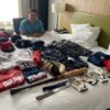 Drake Baldwin with 2023 Mississippi Braves Game Worn & Signed Blue Douglas Baseball Belt