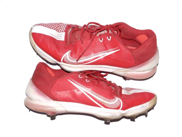 Herbert Iser 2023 Reading Fightin Phils Game Worn & Signed Nike Force Zoom Trout Baseball Cleats