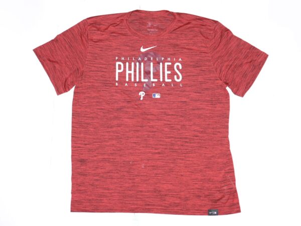 Herbert Iser 2023 Spring Training Worn Official Philadelphia Phillies Baseball "ISER" Nike XL Shirt