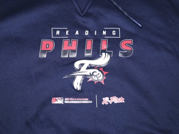 Herbert Iser Team Issued Official Reading Fightin Phils Baseball EvoShield XL Pullover Sweatshirt1