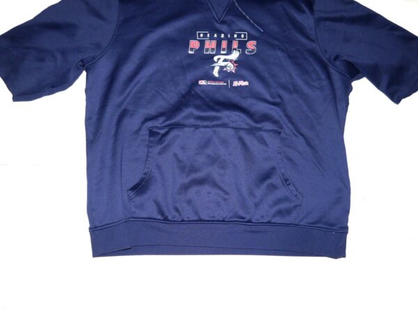 Herbert Iser Team Issued Official Reading Fightin Phils Baseball EvoShield XL Pullover Sweatshirt