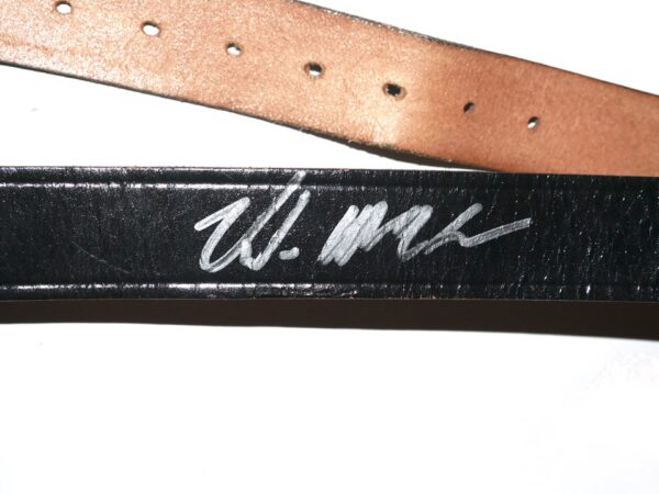 Kade McClure 2023 Sacramento River Cats Game Worn & Signed Black Leather Baseball Belt