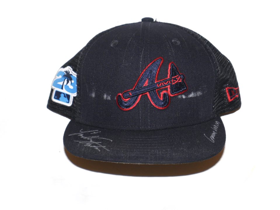 Landon Stephens Game Worn & Signed Official Atlanta Braves 2023 Spring  Training New Era 59FIFTY Fitted Hat - Big Dawg Possessions
