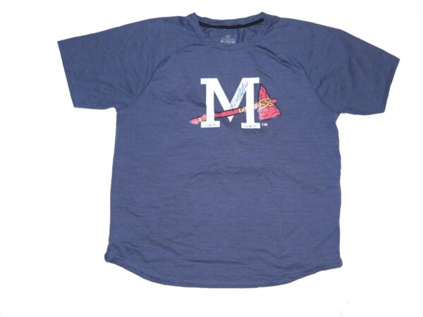 Landon Stephens Game Worn & Signed Official Mississippi Braves #18 Evoshield 2XL Shirt