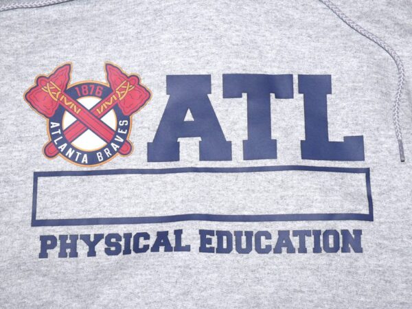 Luke Waddell Team Issued Official Atlanta Braves Physical Education Champion Pullover Sweatshirt1