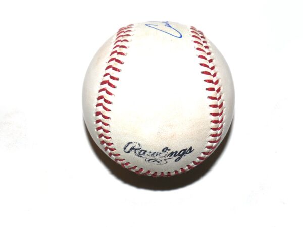 Coleman Crow Binghamton Rumble Ponies Game Used & Signed LFGM! Official Minor League Baseball