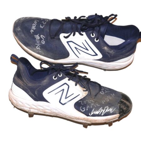 Indigo Diaz 2023 Somerset Patriots Game Worn & Signed New Balance Baseball Cleats