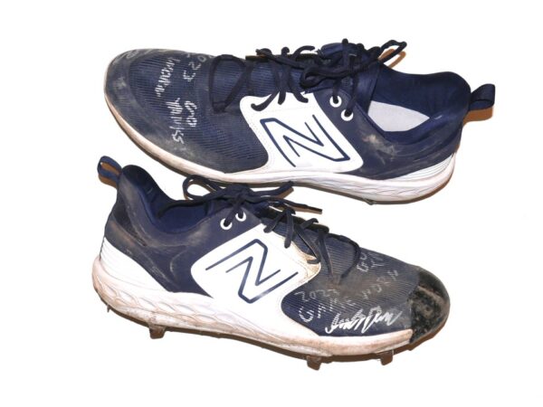 Indigo Diaz 2023 Somerset Patriots Game Worn & Signed New Balance Baseball Cleats