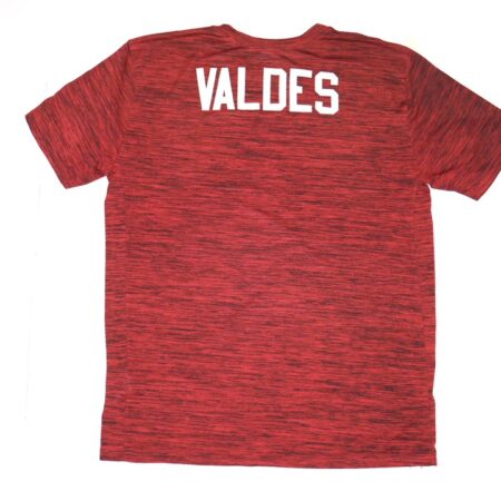 Javier Valdes 2023 Game Worn & Signed Official Atlanta Braves Baseball VALDES Nike Dri-Fit Shirt