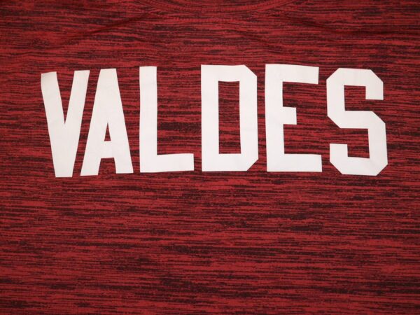 Javier Valdes 2023 Game Worn & Signed Official Atlanta Braves Baseball "VALDES" Nike Dri-Fit Shirt