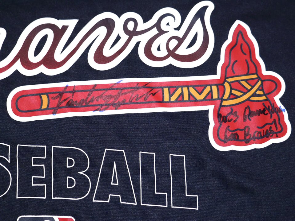 Landon Stephens 2023 Game Worn & Signed Official Atlanta Braves Baseball  Nike Dri-Fit Shirt - Big Dawg Possessions