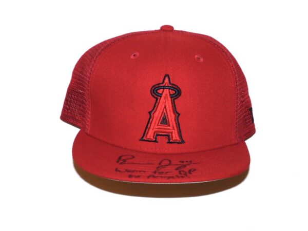 Ben Joyce 2023 Batting Practice Worn & Signed Official Los Angeles Angels JOYCE New Era 59FIFTY Hat