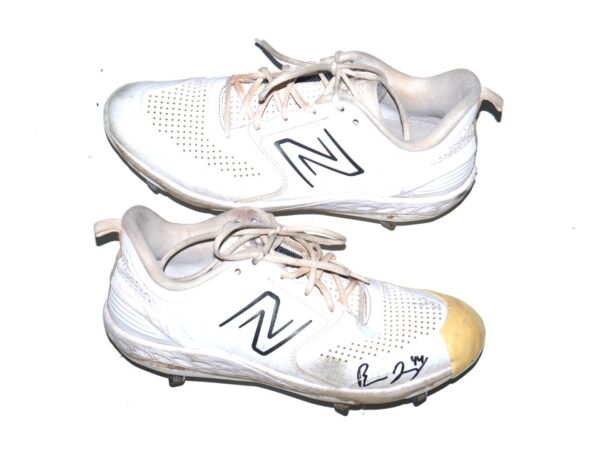 Ben Joyce 2023 Los Angeles Angels Rookie Game Worn & Signed New Balance Baseball Cleats