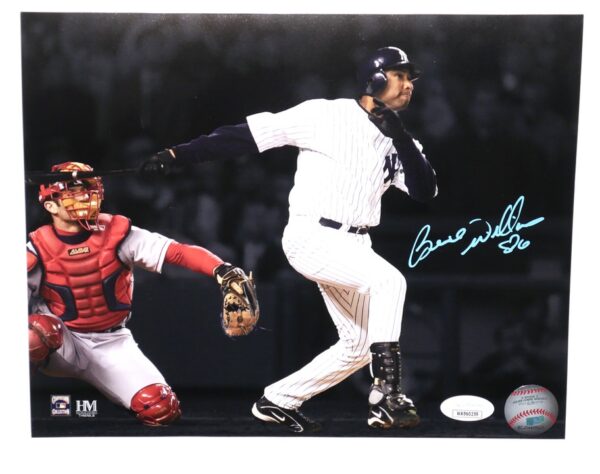 Bernie Williams New York Yankees Signed ALCS 8 x 10 Photo JSA