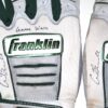 Cade Bunnell 2023 Mississippi Braves Game Worn & Signed White & Green Franklin Batting Gloves