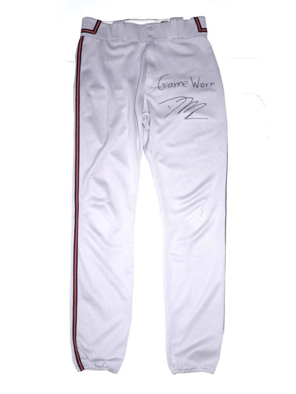 David McCabe 2023 Game Worn & Signed Official Rome Braves Nike Pants