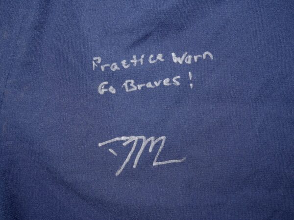 David McCabe 2023 Practice Worn & Signed Official Atlanta Braves Nike Dri-Fit XL Shorts