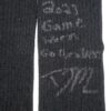David McCabe 2023 Rome Braves Game Worn & Signed Black & Gray EvoShield Socks