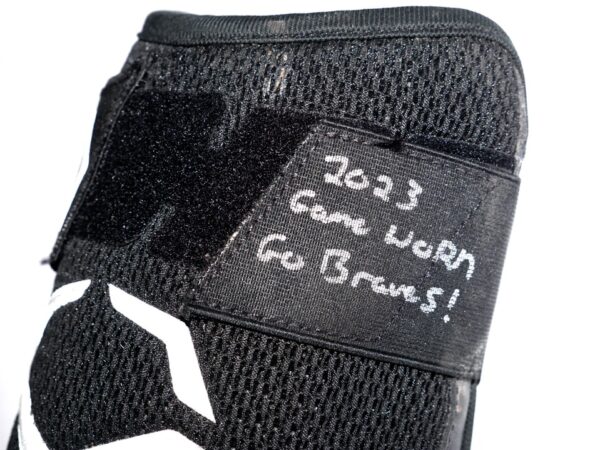 David McCabe 2023 Rome Braves Game Worn & Signed EvoShield Shin Guard