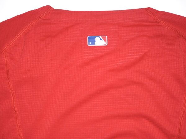 Herbert Iser 2023 Practice Worn & Signed Official Philadelphia Phillies Long Sleeve Nike Dri-Fit Shirt