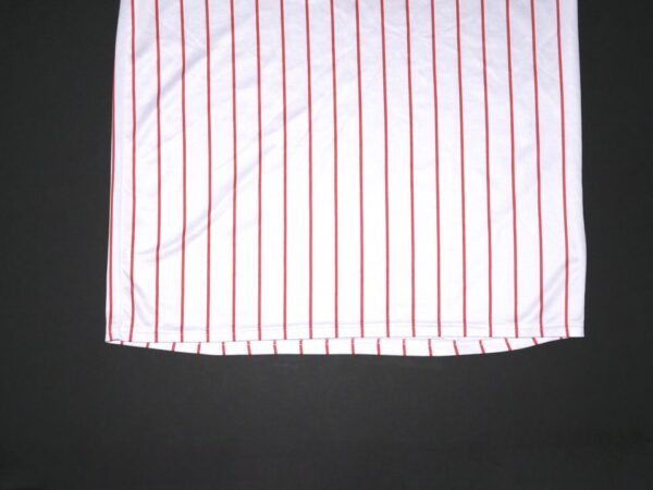 Herbert Iser Reading Fightin Phils Batting Practice Worn & Signed Mike Schmidt Replica Jersey