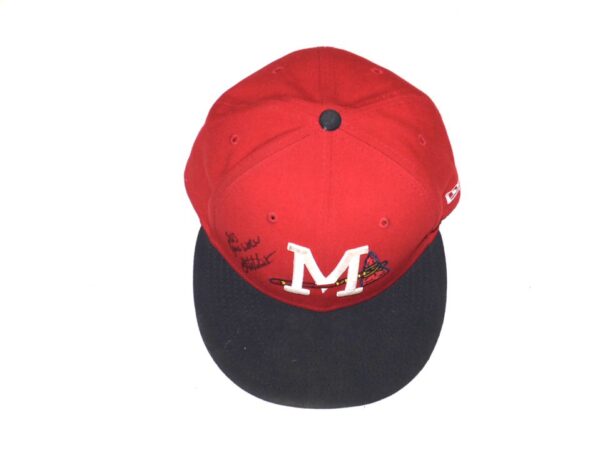 Javier Valdes 2023 Game Worn & Signed Official Mississippi Braves Road New Era 59FIFTY Hat