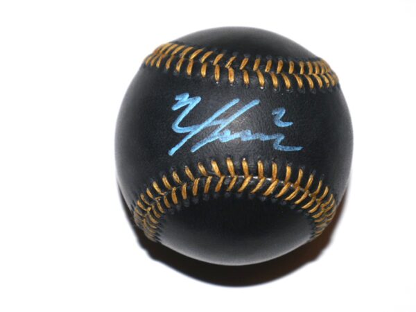 Nico Hoerner Chicago Cubs Signed Rawlings Official Major League Black Leather Baseball