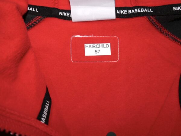 Stuart Fairchild Player Issued Official Cincinnati Reds FAIRCHILD 57 Nike Therma-Fit Full-Zip Jacket