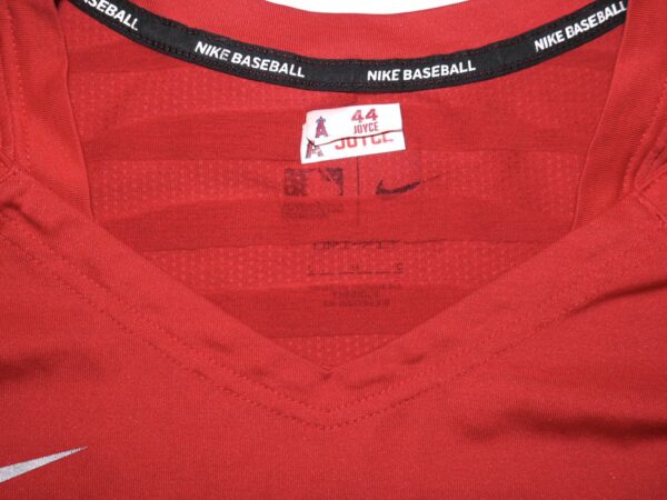 Ben Joyce 2023 Player Issued & Signed Official Los Angeles Angels #44 Nike Authentic Collection V-Neck Shirt - Worn for BP!