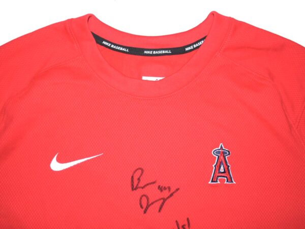 Ben Joyce 2023 Player Issued & Signed Official Los Angeles Angels #44 Nike Dri-Fit Pullover1