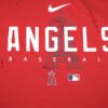 Ben Joyce 2023 Player Issued & Signed Official Los Angeles Angels Baseball 44 JOYCE Nike Therma-Fit Pullover Hoodie