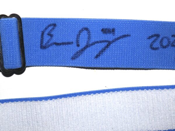 Ben Joyce 2023 Rocket City Trash Pandas Game Worn & Signed Blue TCK Baseball Belt