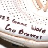 Cade Bunnell 2023 Mississippi Braves Game Worn & Signed New Balance Baseball Cleats