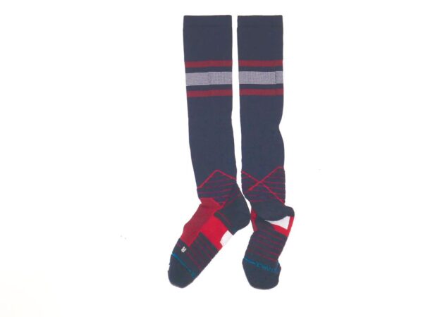 David McCabe 2023 Rome Braves Game Worn & Signed Official Stance MCCABE 9 Socks